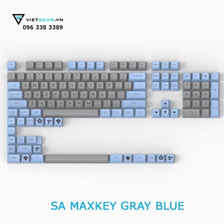 SA Maxkey Gray Blue 127 nút, ABS double shot