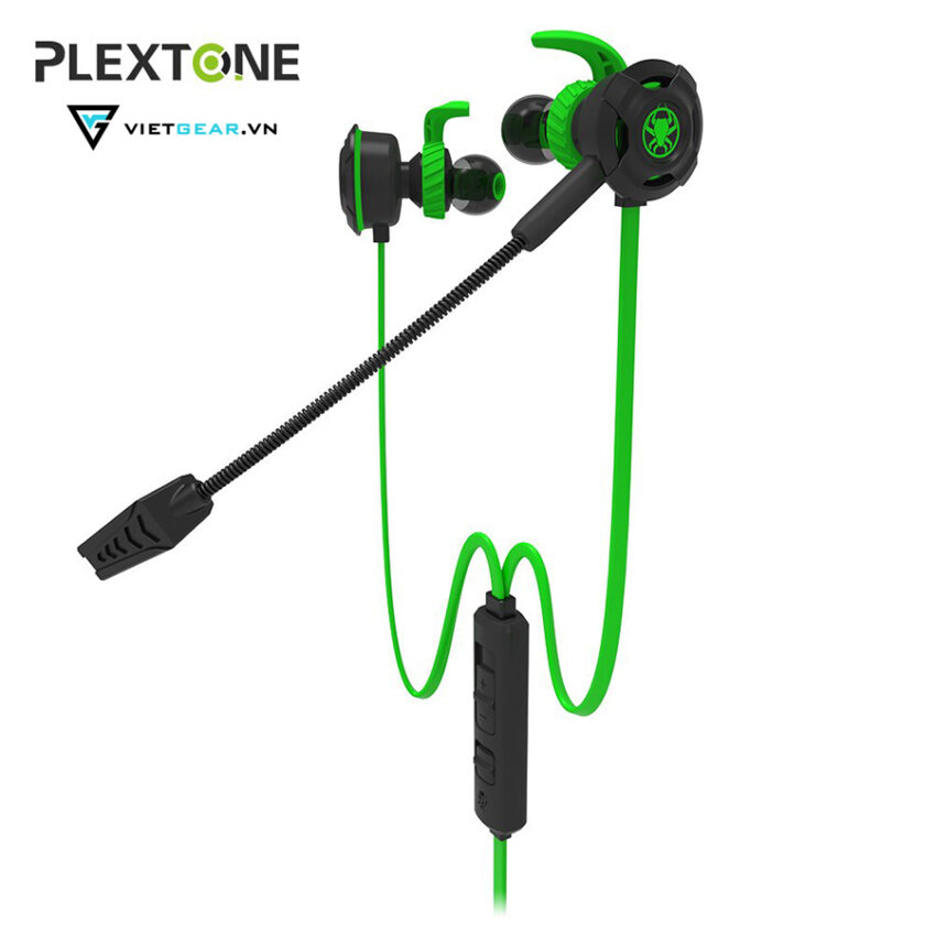 Tai nghe Plextone G30 có micro, chất lượng cao, full phụ kiện màu xanh