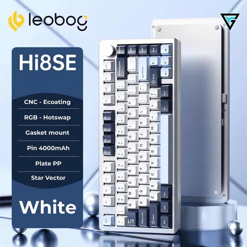 Bàn phím cơ Leobog Hi8 – Khung nhôm CNC nguyên khối