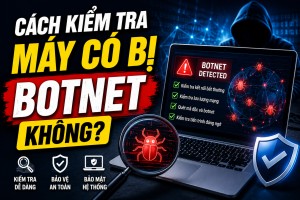 Cách kiểm tra máy có bị botnet không cùng dấu hiệu nhận biết xử lý