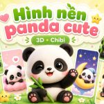 Hình nền panda cute 3d chibi siêu dễ thương cho điện thoại máy tính Hình nền panda cute 3d chibi siêu dễ thương cho điện thoại máy tính