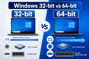 Sự khác nhau giữa windows 32-bit và 64-bit và cách phân biệt đơn giản
