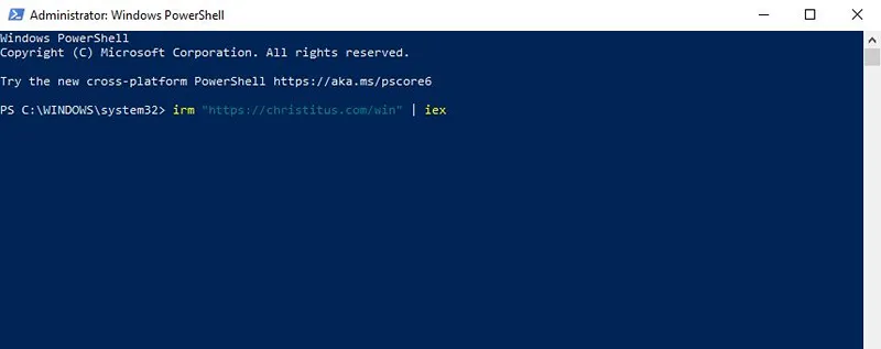 chạy ctt trên power shell