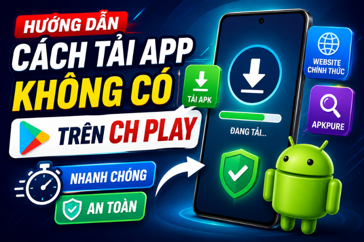 Cách tải app không có trên CH Play